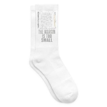 Der Rand Ist Zu Schmal Mathelehrer Herren Damen - Tennissocken - Weiß - Rechts