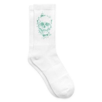 Schädel - Tennissocken - Weiß - Rechts