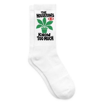 Zimmerpflanzen wissen zu viel - Tennissocken - Weiß - Rechts