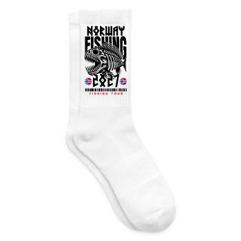 Norwegen Angeltour 2027 - Tennissocken - Weiß - Rechts