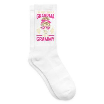 Im A Grandma I Do What I Want Nana Mimi Gigi - Tennissocken - Weiß - Rechts