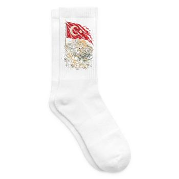 Türkei Türken Türkin Türke Türkiye - Tennissocken - Weiß - Rechts