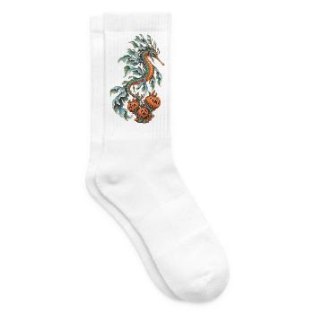 Fetzenfisch an der Geisterkoralle - Tennissocken - Weiß - Rechts