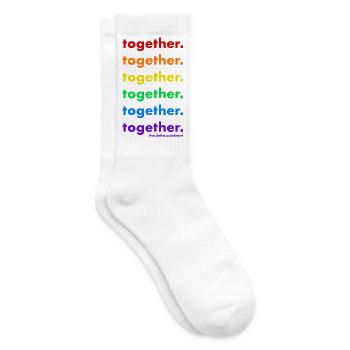 zusammen queer - Tennissocken - Weiß - Rechts