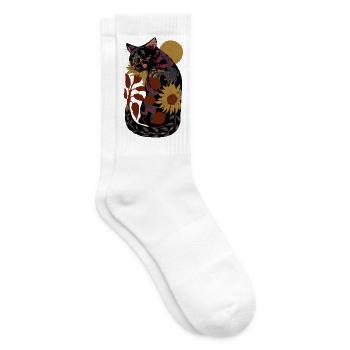 SONNENBLUMENKATZE - Tennissocken - Weiß - Rechts