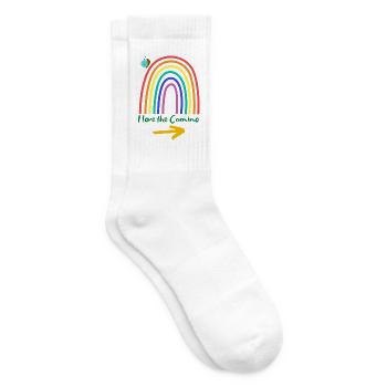 I love the Camino - Tennis socks - white - Right