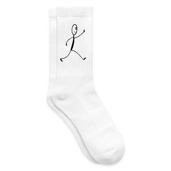 Laufende Figur  - Tennissocken - Weiß - Rechts