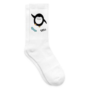 Skater Pinguin - Tennissocken - Weiß - Rechts