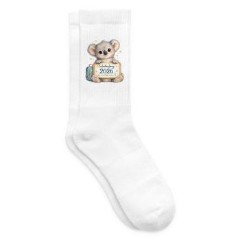 Kuscheliger Schulstart Koala 2026 - Tennissocken - Weiß - Rechts