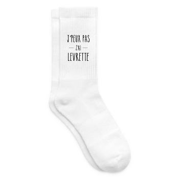 J'peu pas - Chaussettes de tennis - blanc - Droite