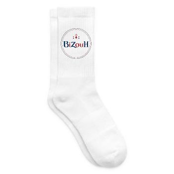 BiZouH - Chaussettes de tennis - blanc - Droite