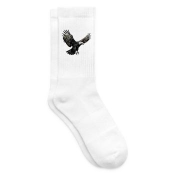 Adler im Landeanflug - Tennissocken - Weiß - Rechts