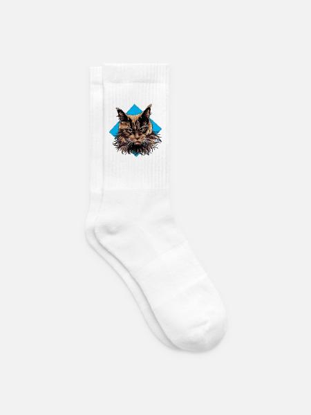 CatLover_png - Tennis socks - white