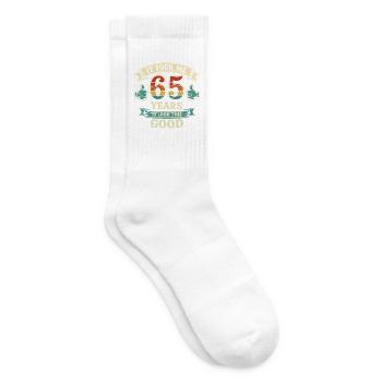 65 Years - It Took Me 65 Years To Be This Beautiful - Tennis socks - white - Right