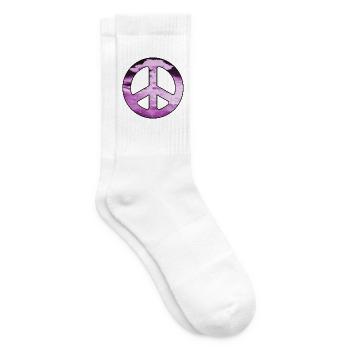 peace_pink - Tennissocken - Weiß - Rechts