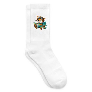 25_Miofox_Flieger - Tennissocken - Weiß - Rechts