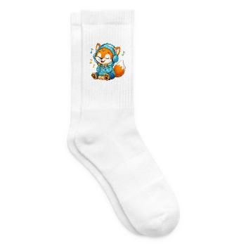 07_Miofox_Musik - Tennissocken - Weiß - Rechts