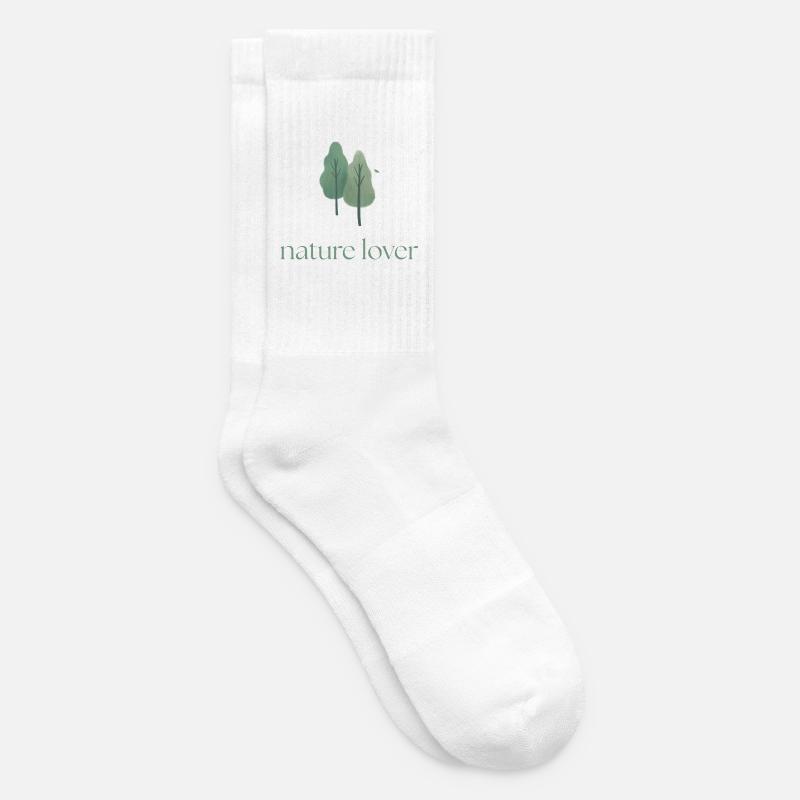 Nature Lover - Tennis socks - white