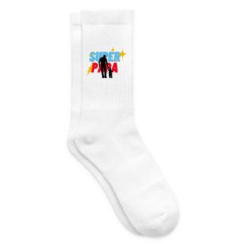 Super Papa - Tennissocken - Weiß - Rechts