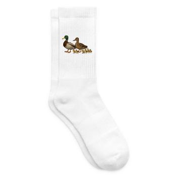 Famille des canards - Chaussettes de tennis - blanc - Droite