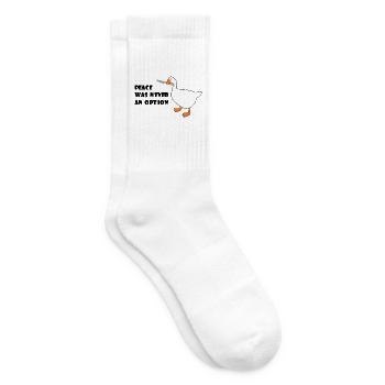 Goose – Peace Was Never an Option - Tennis socks - white - Right