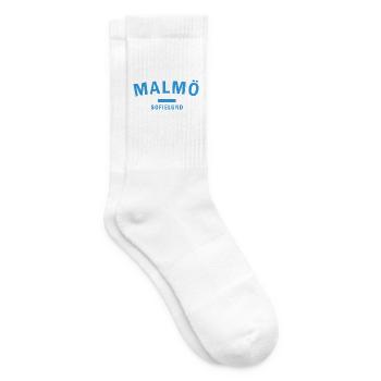 Silhouette côtière de la ligne d’horizon de Malmö - Chaussettes de tennis - blanc - Droite
