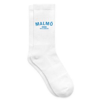 Malmö Nyhamnen City Skyline Design - Tennis socks - white - Right