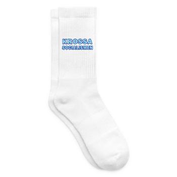 Crush Socialism Neon Text - Tennis socks - white - Right