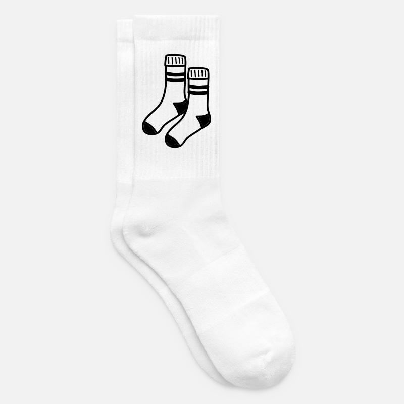 Chaussettes blanches - Chaussettes de tennis - blanc