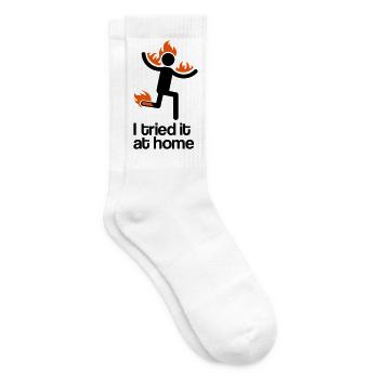 i tried it at home - Tennis socks - white - Right