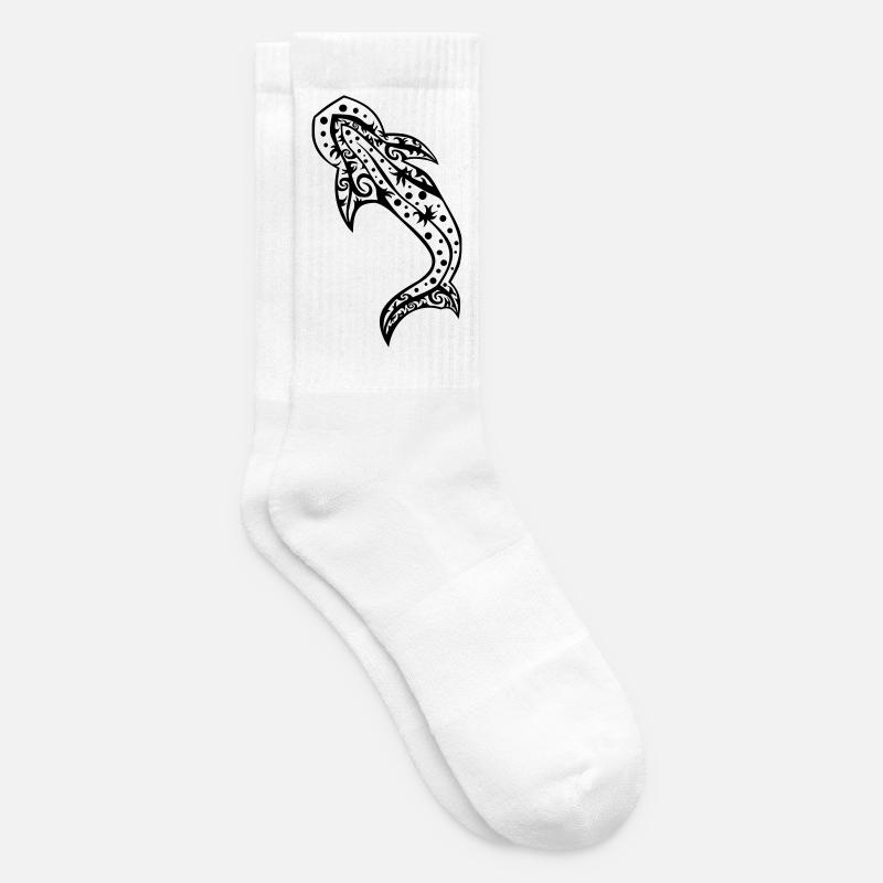 Requin-baleine - Chaussettes de tennis - blanc