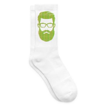 Bearded Masculinity Bearded Hairstyle Hair - Tennis socks - white - Right