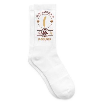 Cabin #4 in Camp Half Blood, Child of Demetra - Tennis socks - white - Right