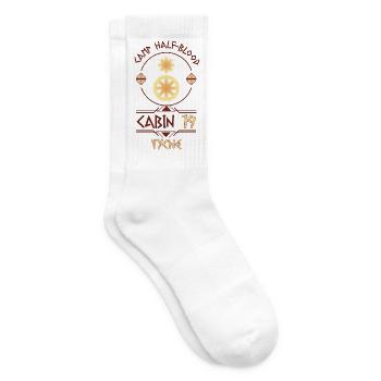 Cabin #19 in Camp Half Blood, Child of Tyche - Tennis socks - white - Right