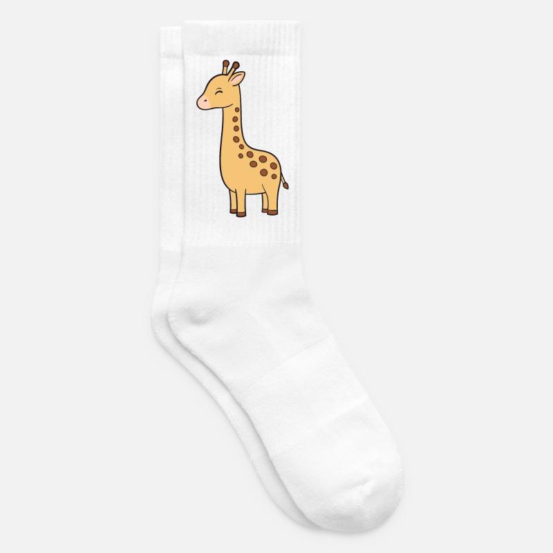 Girafe - Chaussettes de tennis - blanc