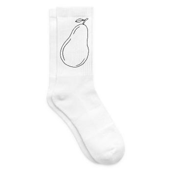 Birne - Tennissocken - Weiß - Rechts
