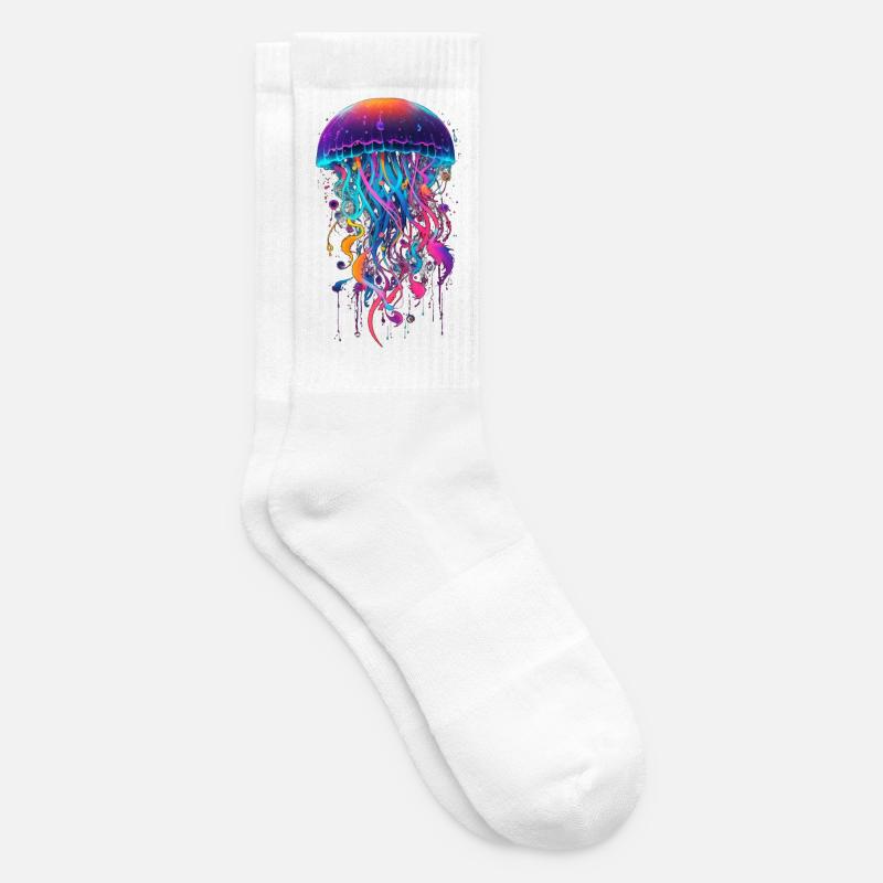 Jellyfish - Tennis socks - white