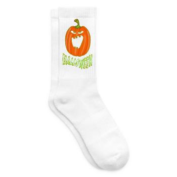 Pumpkin Halloween - Tennis socks - white - Right