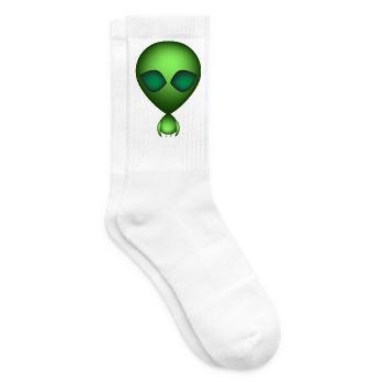 Alien Vert Je suis Extra - Chaussettes de tennis - blanc - Droite