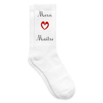 MEISTER. MEISTER. VIELEN DANK. DANKE, MEISTER. MEISTER - Tennissocken - Weiß - Rechts