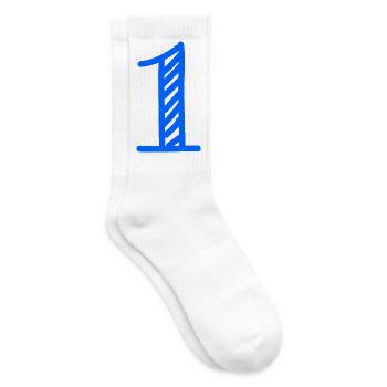 1. 1 Jahr. 1. JAHRESTAG. 1-JÄHRIGES JUBILÄUM - Tennissocken - Weiß - Rechts