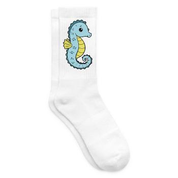 Seepferd Seepferdchen - Tennissocken - Weiß - Rechts
