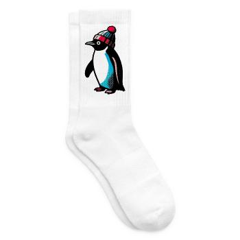 Pinguin - Tennissocken - Weiß - Rechts