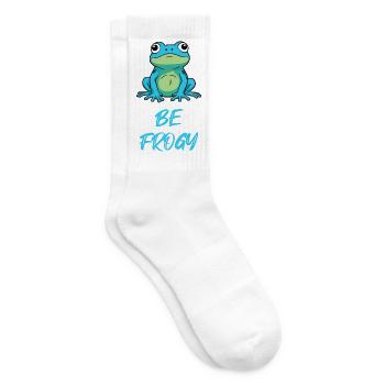 Frosch Blau - Tennissocken - Weiß - Rechts