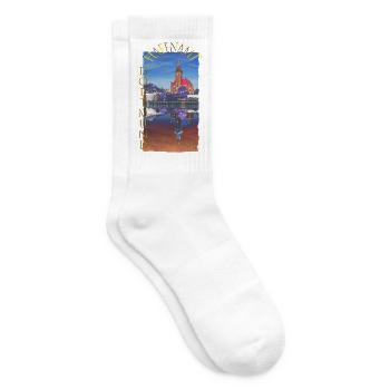 Historisches Dortmunder Hafenamt - Tennissocken - Weiß - Rechts