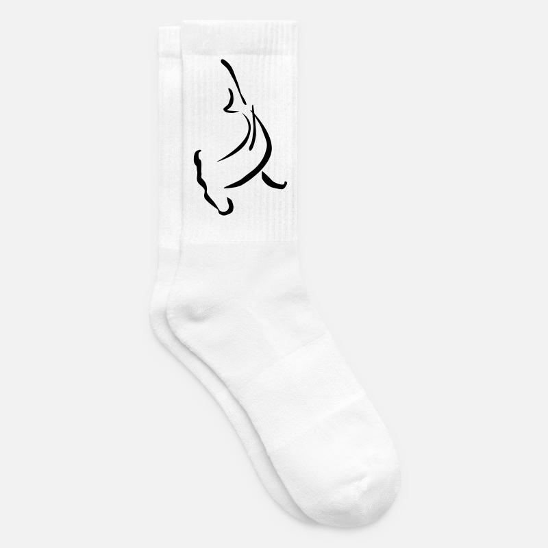 Forme de la tête de marteau - Chaussettes de tennis - blanc