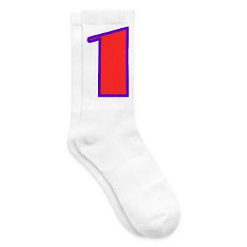 1. 1 AN. 1er ANNIVERSAIRE. ANNIVERSAIRE 1 AN - Chaussettes de tennis - blanc - Droite