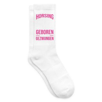Steckenpferd Hobbyhorse Hobby Horsing - Tennissocken - Weiß - Rechts