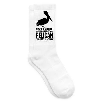Pelican Sayings Pelicans Funny Pelican Gift - Tennis socks - white - Right