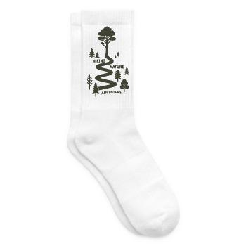 Waldweg Abenteuer Natur Motiv - Tennissocken - Weiß - Rechts